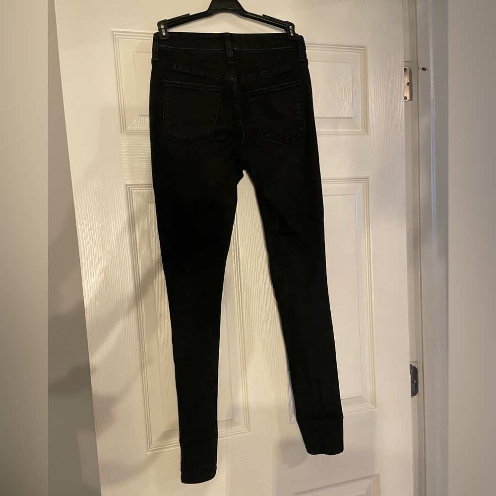 Black Ripped Skinny Jegging Jeans - Picture 5 of 6